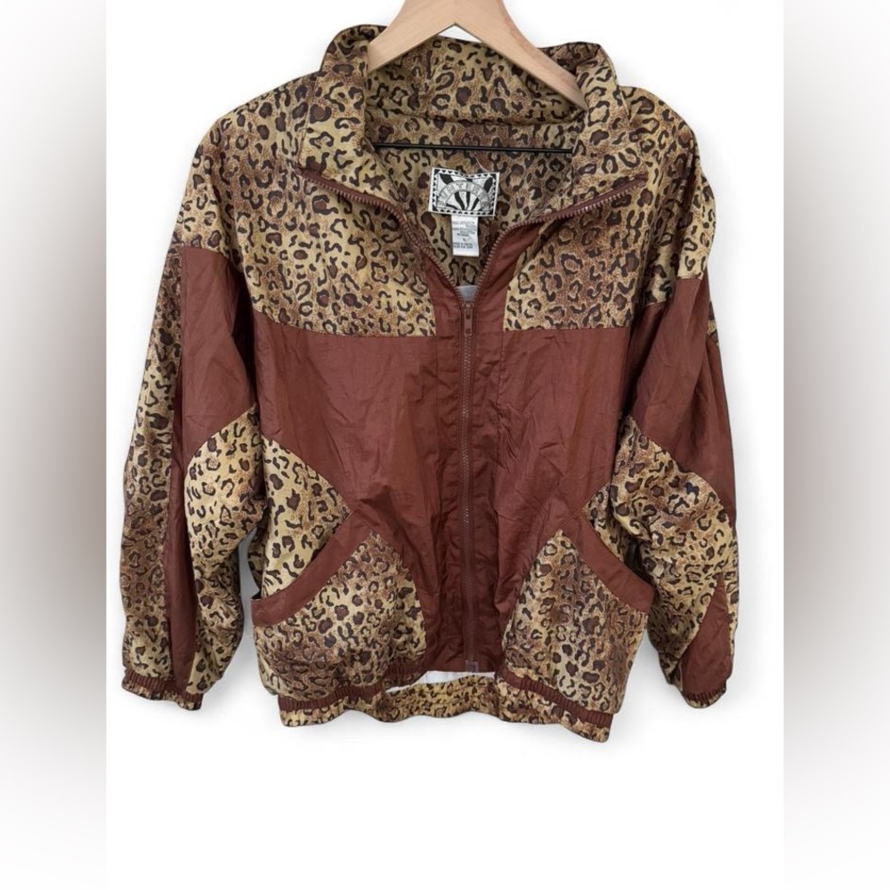 Hunter Animal Print Jacket with Brown Accents
